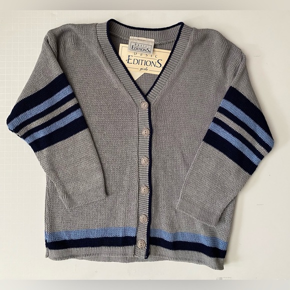 Vintage Basic Editions Youth Girls Sweater Cardigan size 7/8 NWT - Picture 1 of 10